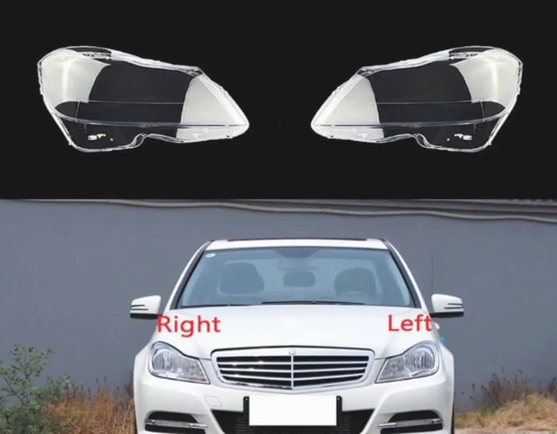 Стекло фары Mercedes C W204 2011-2015